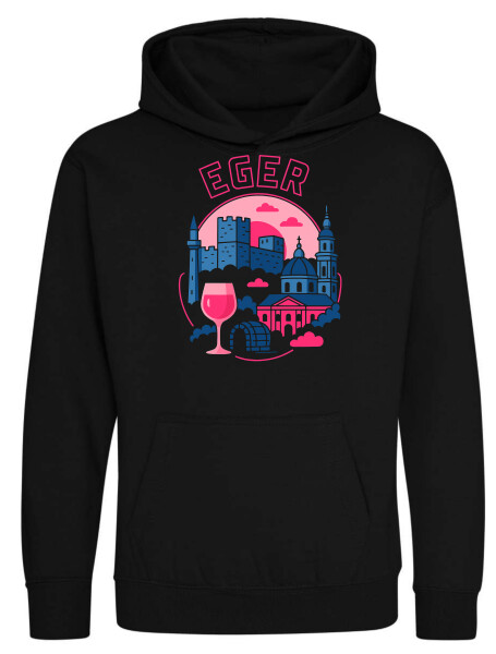 Kapucnis belebújós gyerek pulóver