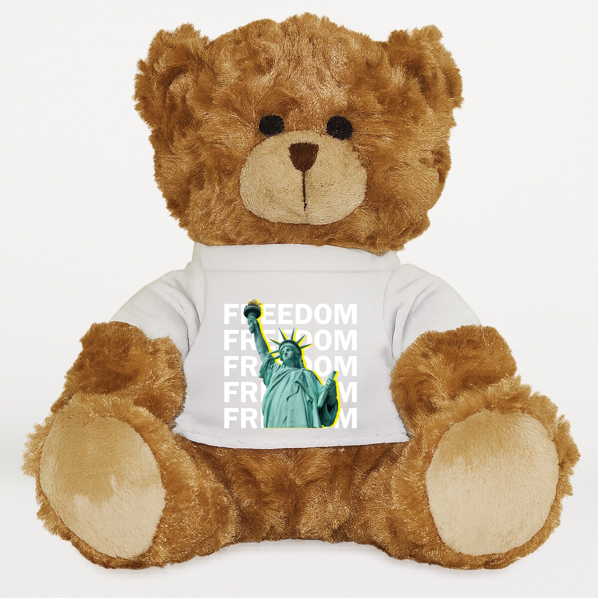 Plüssmaci egyedi pólóval