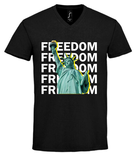 Unisex V nyakú póló