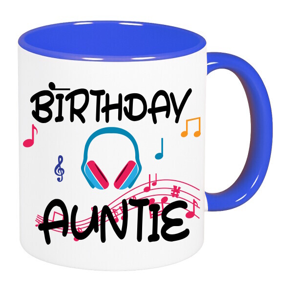 Színes fülű és belsejű bögre