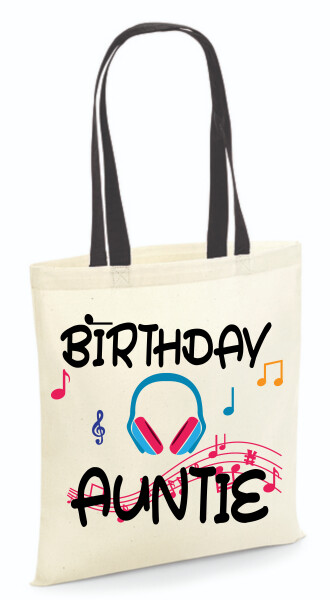 Vászontáska - színes fülű 