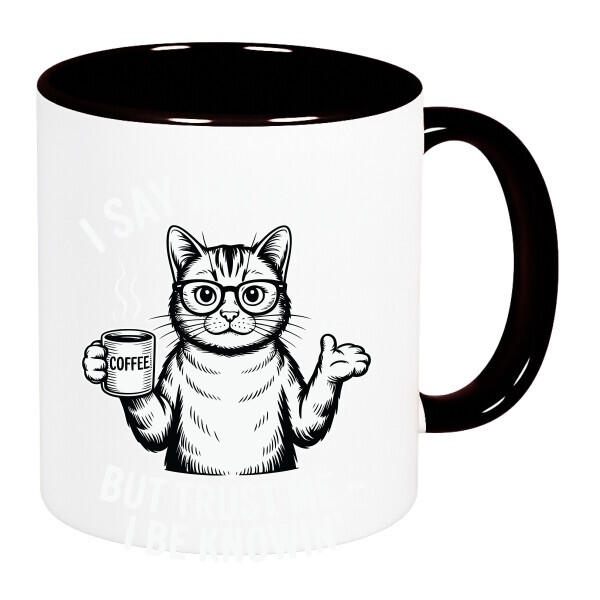 Színes fülű és belsejű bögre