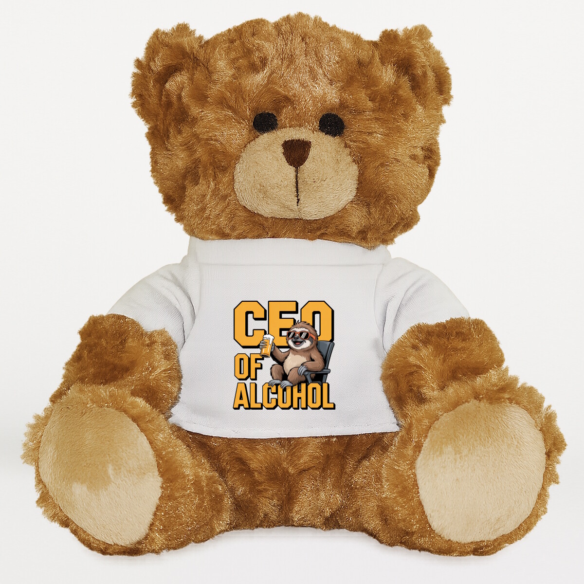 Plüssmaci egyedi pólóval