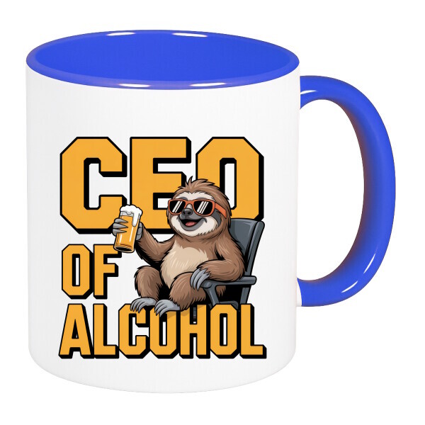 Színes fülű és belsejű bögre