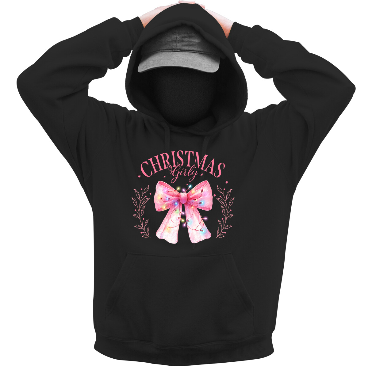 Kapucnis belebújós pulóver