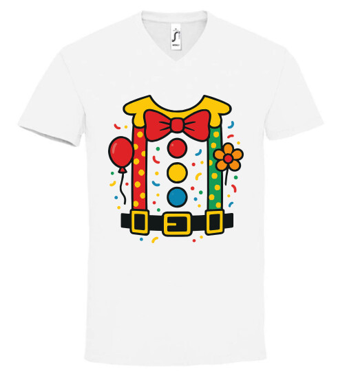 Unisex V nyakú póló
