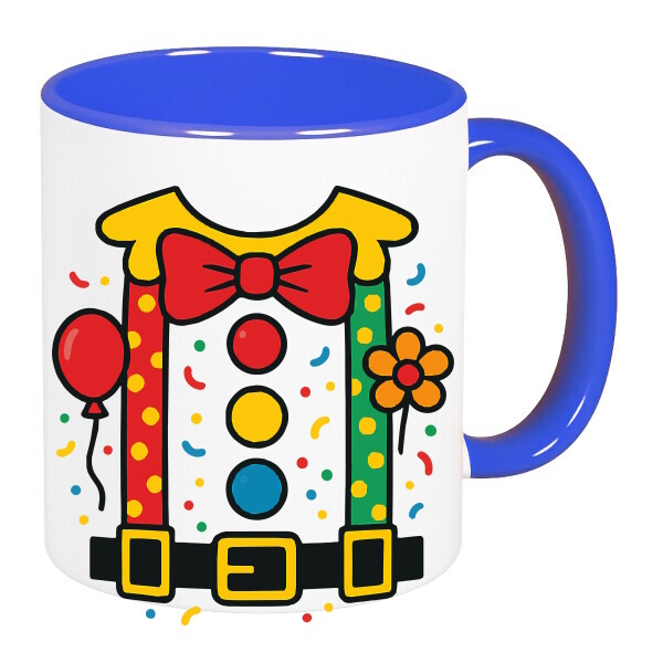 Színes fülű és belsejű bögre