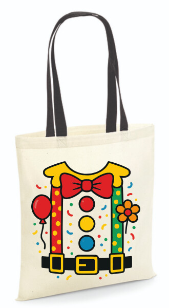 Vászontáska - színes fülű 