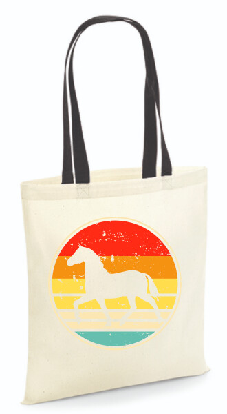 Vászontáska - színes fülű 