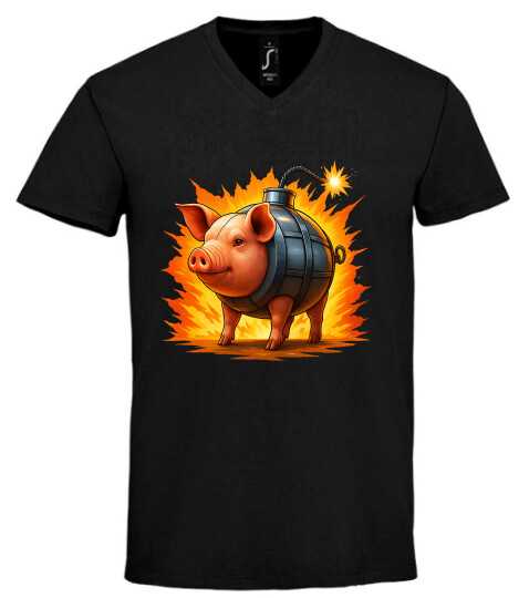 Unisex V nyakú póló