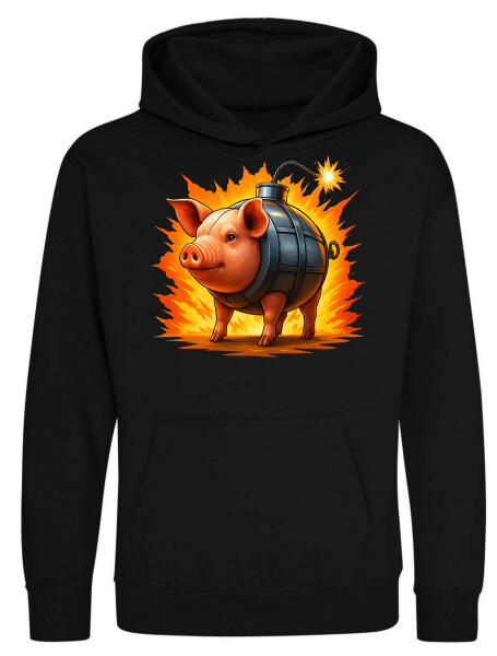 Kapucnis belebújós gyerek pulóver