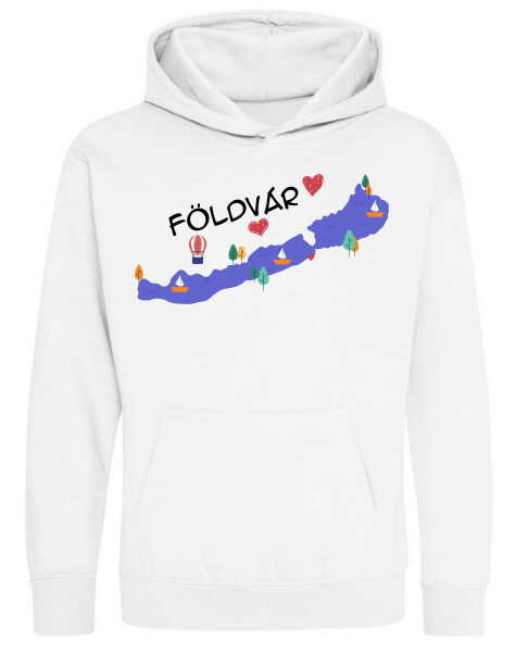 Kapucnis belebújós gyerek pulóver