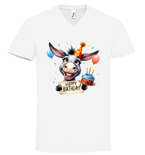 Unisex V nyakú póló