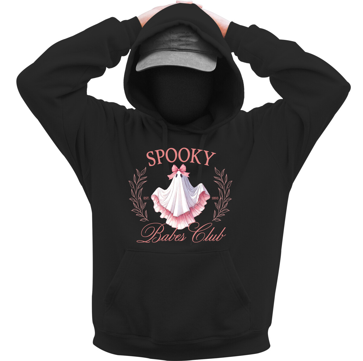 Kapucnis belebújós pulóver