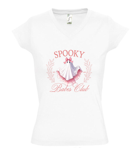 Női V nyakú póló