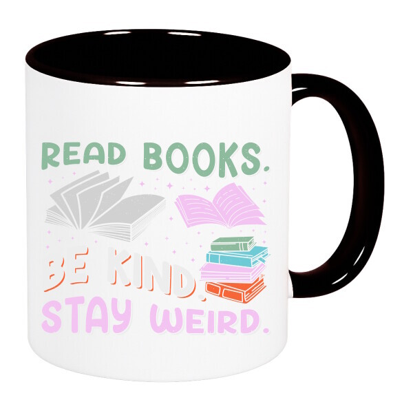 Színes fülű és belsejű bögre