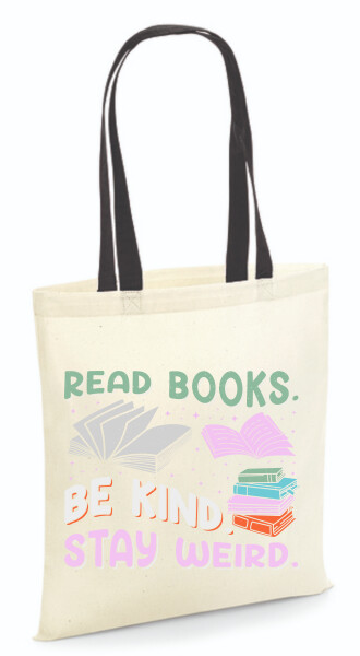 Vászontáska - színes fülű 