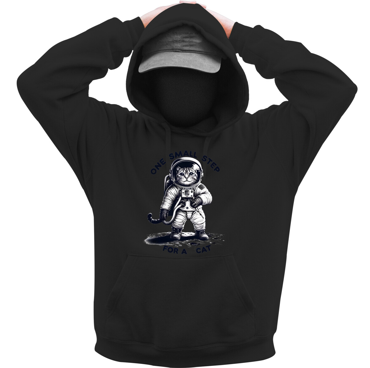 Kapucnis belebújós pulóver