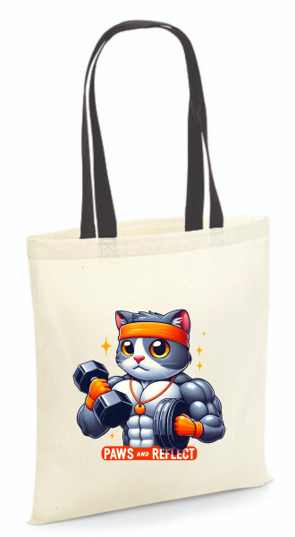 Vászontáska - színes fülű 