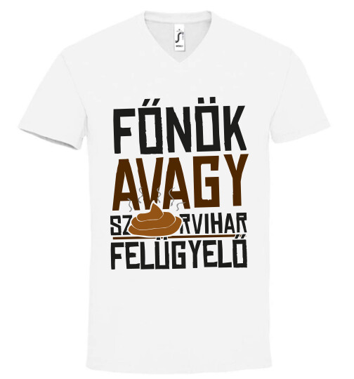 Unisex V nyakú póló