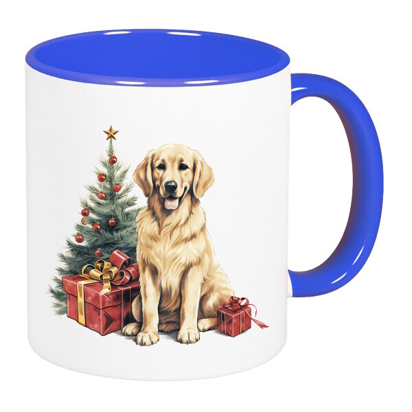 Színes fülű és belsejű bögre