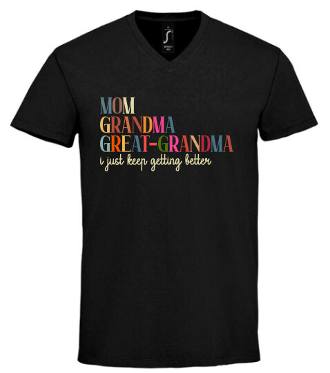 Unisex V nyakú póló