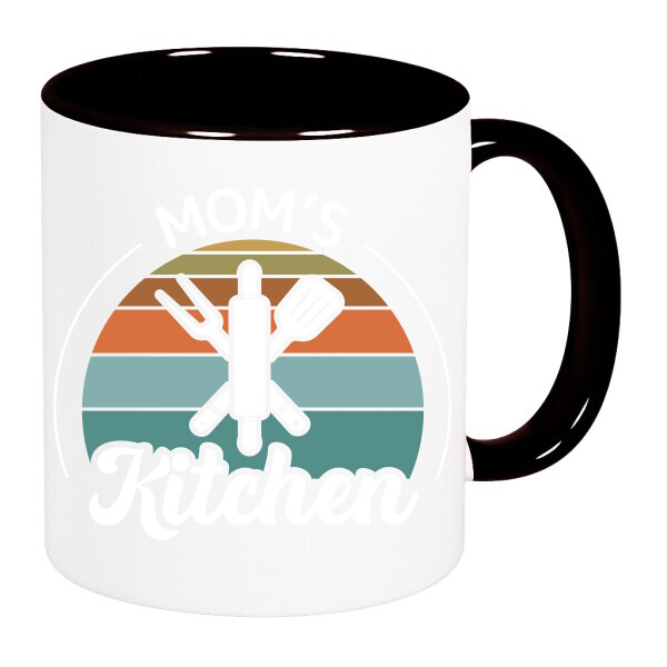 Színes fülű és belsejű bögre