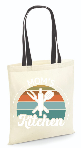 Vászontáska - színes fülű 