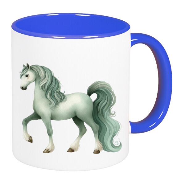 Színes fülű és belsejű bögre