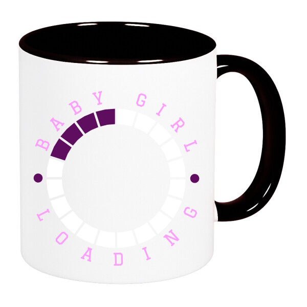 Színes fülű és belsejű bögre