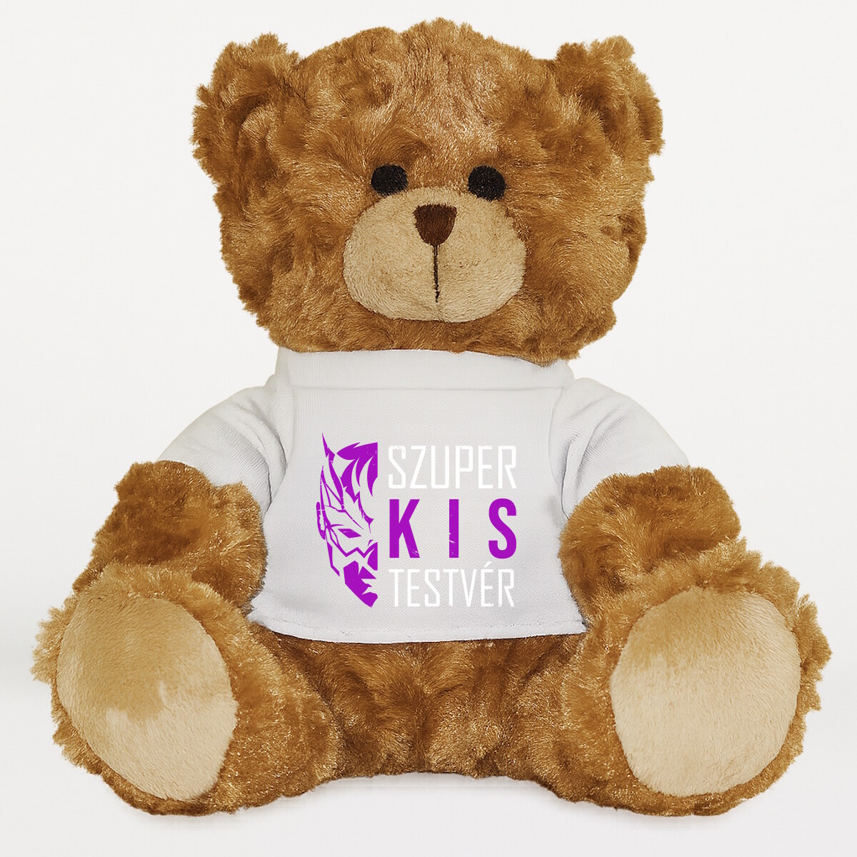Plüssmaci egyedi pólóval