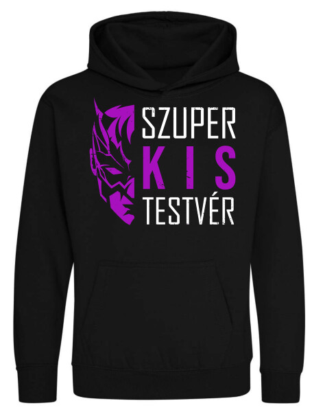 Kapucnis belebújós gyerek pulóver