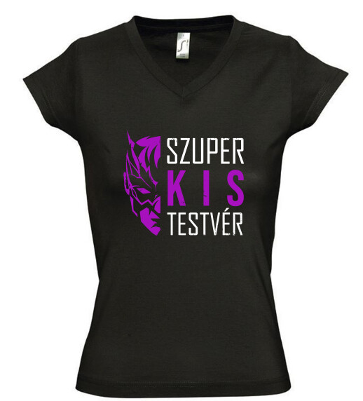 Női V nyakú póló