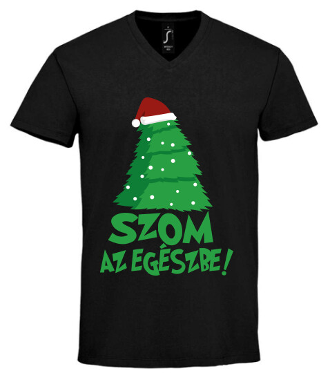 Unisex V nyakú póló