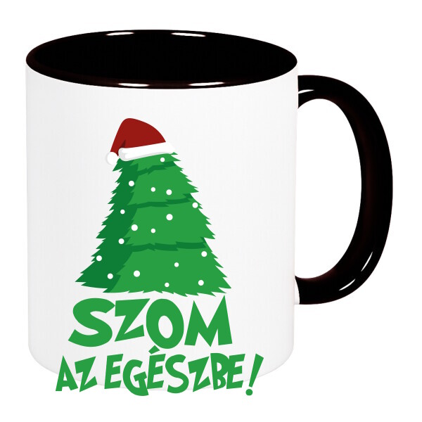 Színes fülű és belsejű bögre