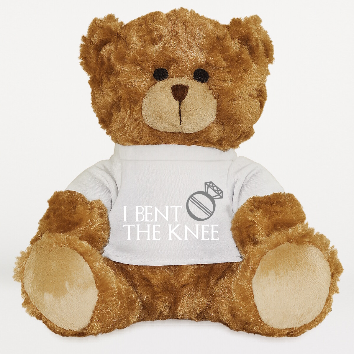 Plüssmaci egyedi pólóval