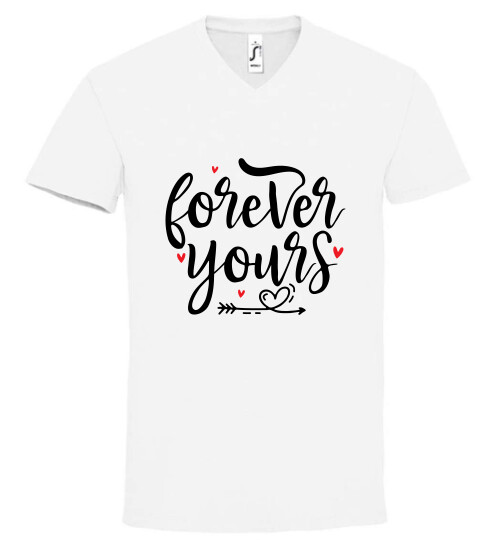 Unisex V nyakú póló