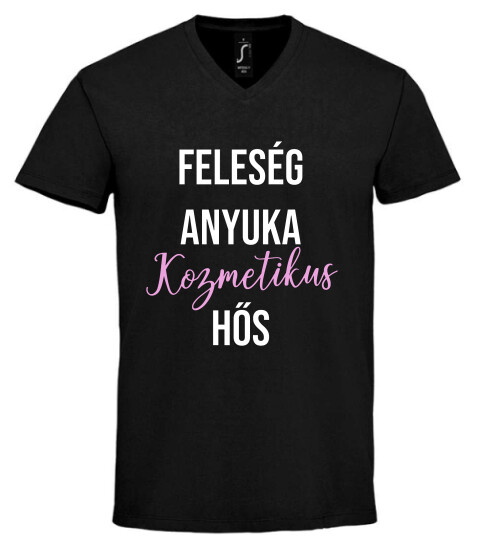 Unisex V nyakú póló