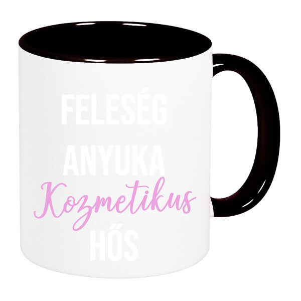 Színes fülű és belsejű bögre