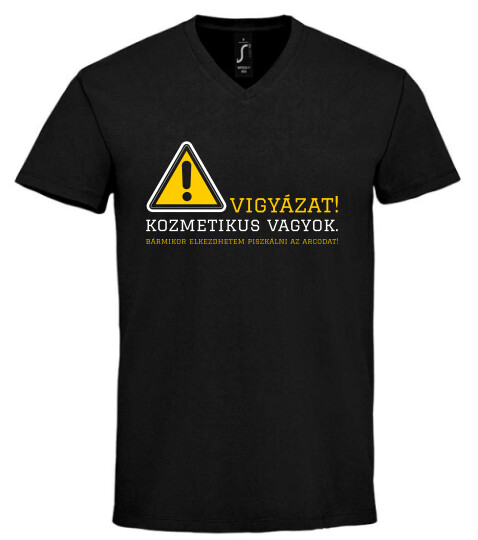 Unisex V nyakú póló