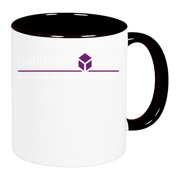 Színes fülű és belsejű bögre