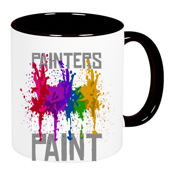 Színes fülű és belsejű bögre