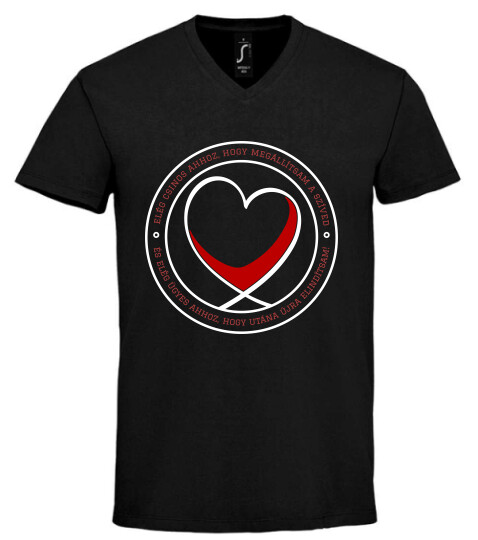 Unisex V nyakú póló