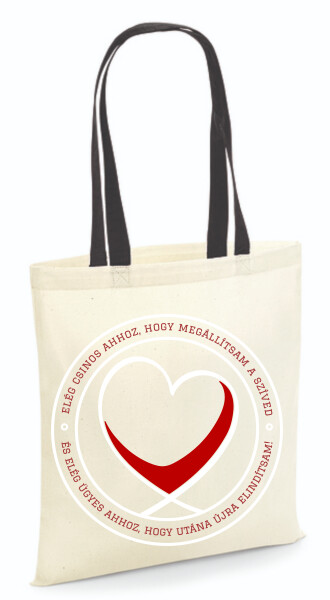 Vászontáska - színes fülű 