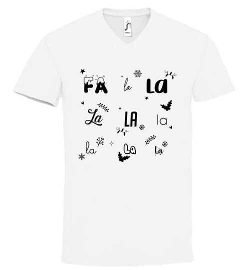 Unisex V nyakú póló