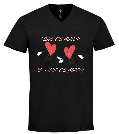 Unisex V nyakú póló