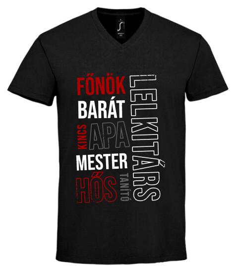 Unisex V nyakú póló