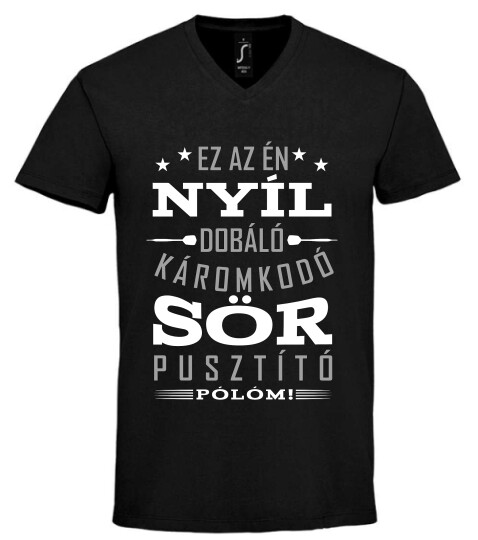 Unisex V nyakú póló