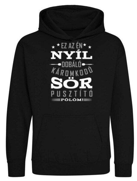 Kapucnis belebújós gyerek pulóver