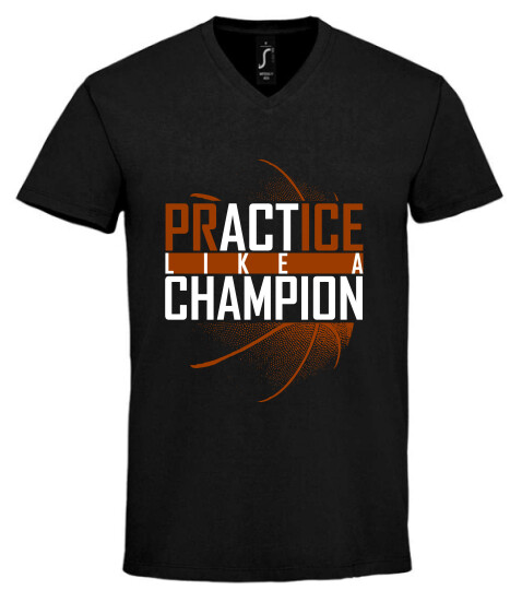 Unisex V nyakú póló